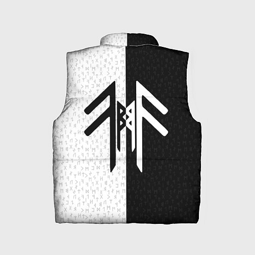 Детский жилет Вегвизир и став бессмертия в рунах / 3D-Черный – фото 2