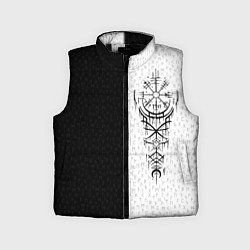 Детский жилет Вегвизир и став бессмертия в рунах, цвет: 3D-черный