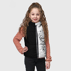 Детский жилет Вегвизир и став бессмертия в рунах, цвет: 3D-черный — фото 2