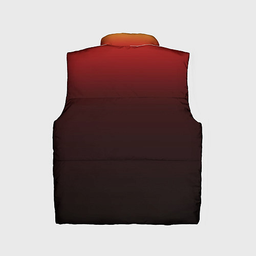 Детский жилет Узор с конем огнем / 3D-Черный – фото 2