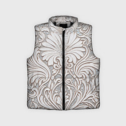 Детский жилет Вензельные цветы, цвет: 3D-черный