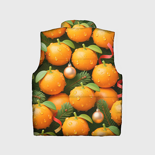 Детский жилет Мандариновое настроение / 3D-Черный – фото 2