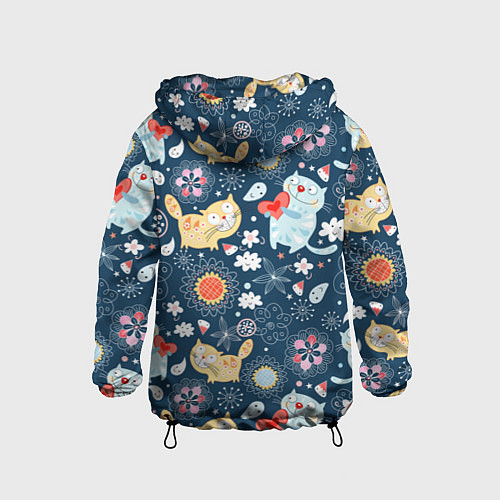Детская ветровка Котята / 3D-Черный – фото 2