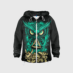 Ветровка с капюшоном детская Bring Me The Horizon: Owl, цвет: 3D-белый