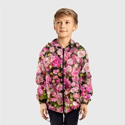Ветровка с капюшоном детская Розовый рай, цвет: 3D-черный — фото 2