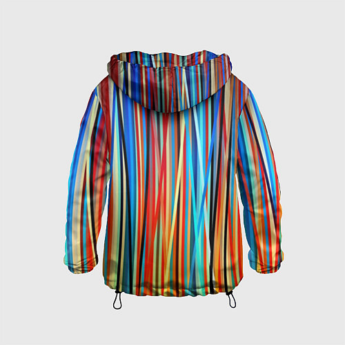 Детская ветровка Colored stripes / 3D-Черный – фото 2