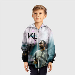 Ветровка с капюшоном детская KL: Kendrick Lamar, цвет: 3D-белый — фото 2
