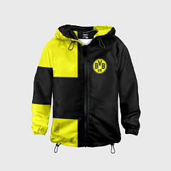 Ветровка с капюшоном детская BVB FC: Black style, цвет: 3D-черный