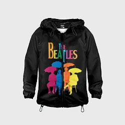 Ветровка с капюшоном детская The Beatles: Colour Rain, цвет: 3D-черный