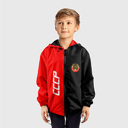 Ветровка с капюшоном детская СССР: Red Collection, цвет: 3D-черный — фото 2