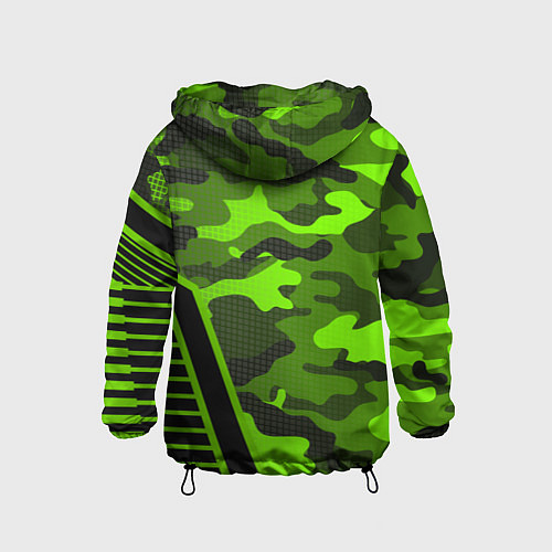 Детская ветровка CS:GO Light Green Camo / 3D-Черный – фото 2