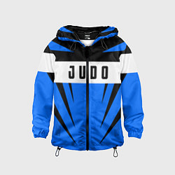 Ветровка с капюшоном детская Judo Fighter, цвет: 3D-черный