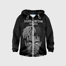 Ветровка с капюшоном детская XXXTentacion: 1998-2018, цвет: 3D-белый