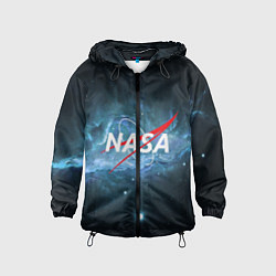 Ветровка с капюшоном детская NASA: Space Light, цвет: 3D-черный