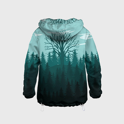 Детская ветровка Firewatch Wood / 3D-Белый – фото 2