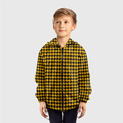 Ветровка с капюшоном детская Off-White: Yellow Fashion, цвет: 3D-черный — фото 2