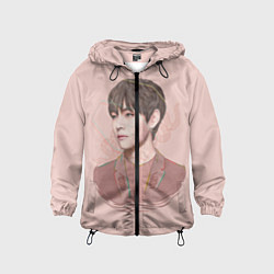 Ветровка с капюшоном детская Kim Taehyung, цвет: 3D-черный