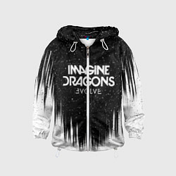 Ветровка с капюшоном детская IMAGINE DRAGONS, цвет: 3D-белый