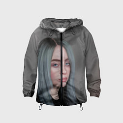 Ветровка с капюшоном детская Billie Eilish: Ocean Eyes, цвет: 3D-черный