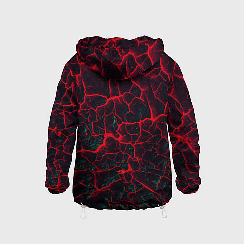 Детская ветровка Молнии красные абстрактные / 3D-Белый – фото 2