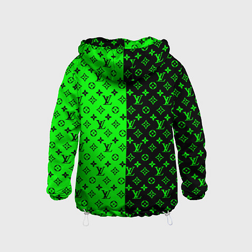 Детская ветровка BILLIE EILISH x LV Green / 3D-Белый – фото 2