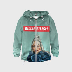 Ветровка с капюшоном детская Billie Eilish, цвет: 3D-белый