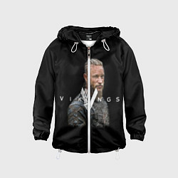 Ветровка с капюшоном детская Vikings, цвет: 3D-белый