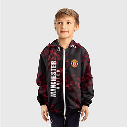 Ветровка с капюшоном детская Manchester United, цвет: 3D-белый — фото 2