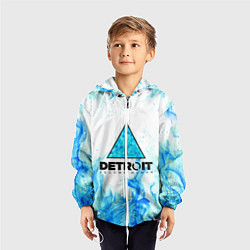 Ветровка с капюшоном детская DETROIT BECOME HUMAN, цвет: 3D-белый — фото 2