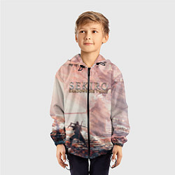 Ветровка с капюшоном детская Sekiro - Boss Fight, цвет: 3D-черный — фото 2