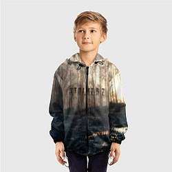 Ветровка с капюшоном детская STALKER 2, цвет: 3D-черный — фото 2