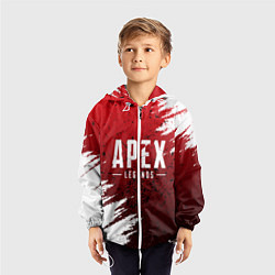 Ветровка с капюшоном детская APEX LEGENDS, цвет: 3D-белый — фото 2