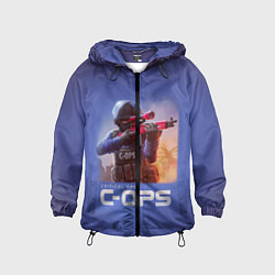 Ветровка с капюшоном детская Critical Ops, цвет: 3D-черный