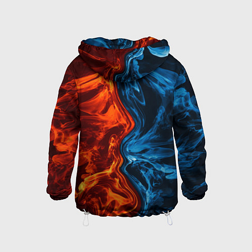Детская ветровка Огонь и вода / 3D-Белый – фото 2
