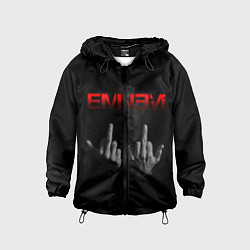 Ветровка с капюшоном детская EMINEM, цвет: 3D-черный