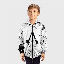 Ветровка с капюшоном детская ASSASSINS CREED, цвет: 3D-черный — фото 2