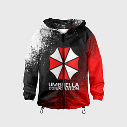 Ветровка с капюшоном детская UMBRELLA CORP, цвет: 3D-черный