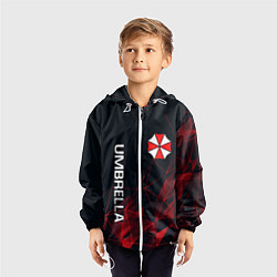 Ветровка с капюшоном детская UMBRELLA CORP, цвет: 3D-белый — фото 2