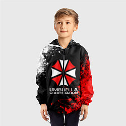 Ветровка с капюшоном детская UMBRELLA CORPORATION, цвет: 3D-черный — фото 2