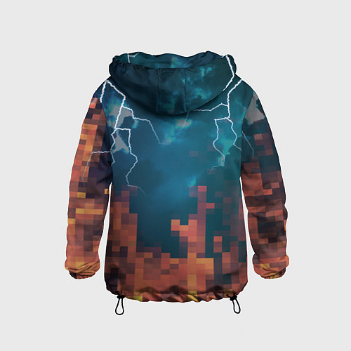 Детская ветровка ЪУЪ Молнии / 3D-Черный – фото 2