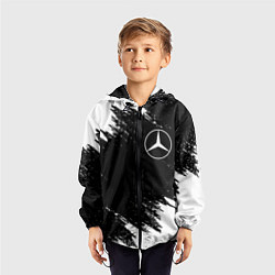 Ветровка с капюшоном детская MERCEDES, цвет: 3D-черный — фото 2