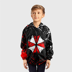 Ветровка с капюшоном детская RESIDENT EVIL UMBRELLA, цвет: 3D-черный — фото 2