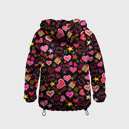 Детская ветровка BTS: Юнмины Чимин и Юнги / 3D-Черный – фото 2