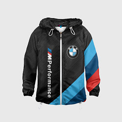 Ветровка с капюшоном детская BMW M PERFORMANCE, цвет: 3D-белый