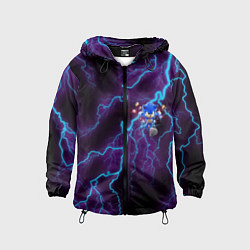 Ветровка с капюшоном детская SONIC, цвет: 3D-черный