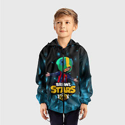 Ветровка с капюшоном детская Leon Messi Brawl Stars, цвет: 3D-черный — фото 2