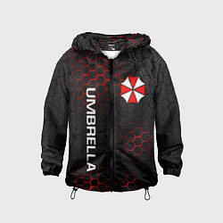 Ветровка с капюшоном детская UMBRELLA CORP, цвет: 3D-черный