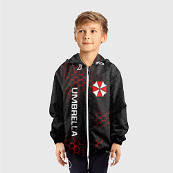 Ветровка с капюшоном детская UMBRELLA CORP, цвет: 3D-белый — фото 2