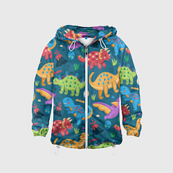 Детская ветровка Арт с динозаврами
