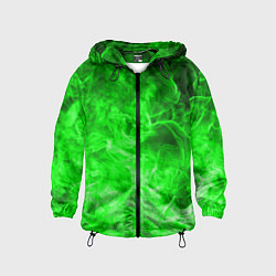 Детская ветровка ОГОНЬ GREEN NEON